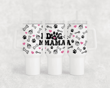 Dog Mama 1" Retractable Badge Reel