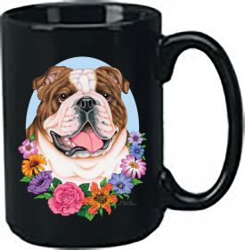 Bulldog Brindle - Best of Breed Ceramic 15oz Coffee Black Mug
