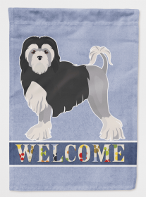 Lowchen or Little Lion Dog Welcome Flag Canvas House Size