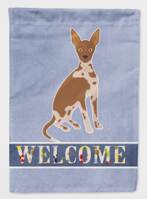 Tan Abyssinian or African Hairless Dog Welcome Flag Canvas House Size