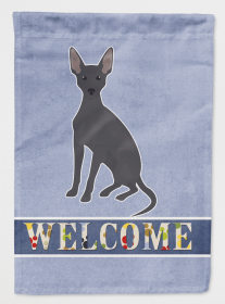 Peruvian Hairless Dog Welcome Flag Canvas House Size