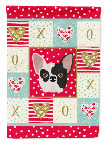 French Bulldog Love Flag Garden Size