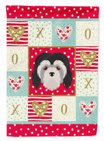 Lowchen Little Lion Dog Love Flag Garden Size