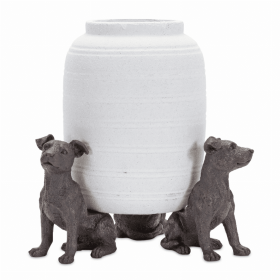 Dog Pot Holder (Set of 6) 5"H Resin