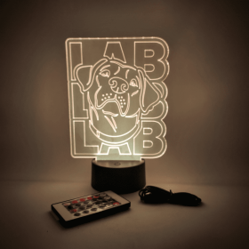 Labrador Dog LED Lamp | Lab Breed Light | Dog Lover Gifts