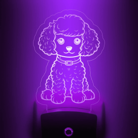 Poodle Nightlight | Cute Puppy Dog LED Pet Lover Pup Light