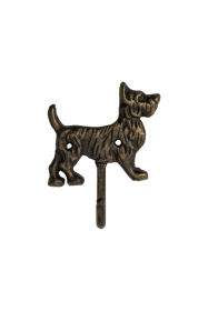 FantasHome Wall Mounted Cast Iron Home Decor Single Hook (Dog)