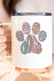 Just a Girl Who Loves Dogs Paw Stainless Steel Coffee Travel Cup