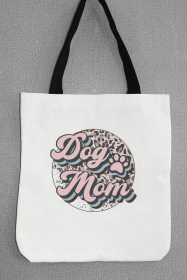 Pink Dog Mom Leopard Circle Tote Bag 20022b