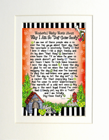 Dog-Gone Goofy (Color: White, size: 8" x 10")
