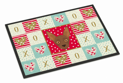 Dog Face XOXO Mat (size: 27 x 18)