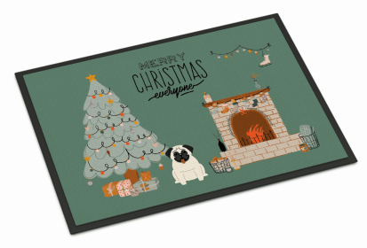 Dog Christmas Everyone Indoor or Outdoor Mat (size: 36 x 24)