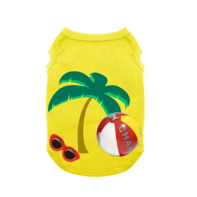 My CC Summer Vacation (Color: yellow, size: X Large)