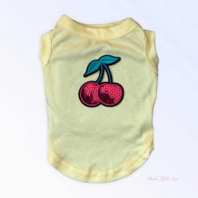 My Fabulous Cherry Tank (Color: yellow, size: X Small)