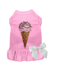 My Favorite Chewy Vuitton Ice Cream Dress (Color: pink, size: small)