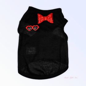My Summertime Sunglasses & Bows Tank (Color: black, size: 2X Large)