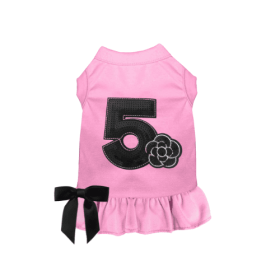 No. 5 Camellia Dress (Color: pink, size: X Small)