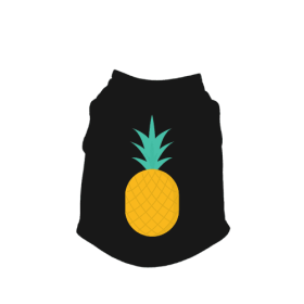 Pineapple Tank Top (Color: black, size: large)