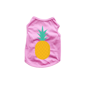 Pineapple Tank Top (Color: pink, size: X Small)