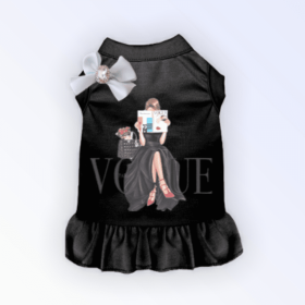 Reading my Vogue (Color: black, size: small)