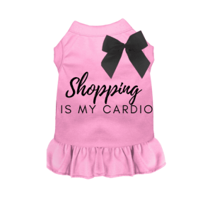 Shopping is My Cardio (Color: pink, size: medium)