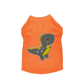 Baby Dino Tee (Color: Orange, size: small)
