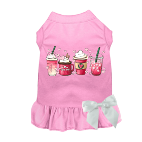 Valentine's Day Fun Dog Dress (Color: pink, size: large)
