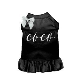 Fancy Coco Dog Dress (Color: black, size: X Large)