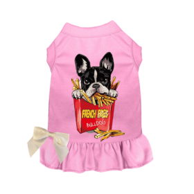 Frenchie- Fries (Color: pink, size: large)