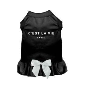 C' EST LA VIE (Color: black, size: 2X Large)