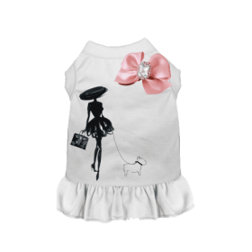 Classy Lady and Frenchie (Color: White, size: small)