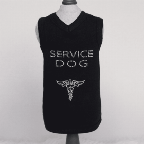 Service Dog Collection (Color: Black (Tank), size: medium)