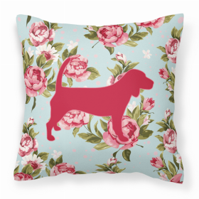 Dog Breed Shabby Chic Fabric Decorative Pillow (Color: Beagle, size: 18 x 18)