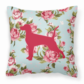 Dog Breed Shabby Chic Fabric Decorative Pillow (Color: Pointer, size: 18 x 18)