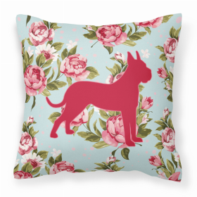Dog Breed Shabby Chic Fabric Decorative Pillow (Color: Boxer, size: 18 x 18)