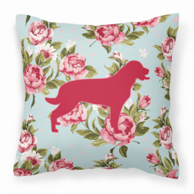 Dog Breed Shabby Chic Fabric Decorative Pillow (Color: Labrador  2, size: 18 x 18)
