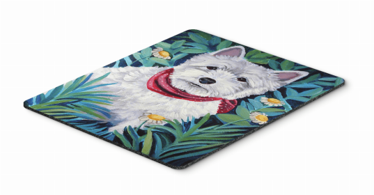 Dog Breed Mouse Pad, Hot Pad or Trivet (Color: Westie, size: 9.5 x 8)