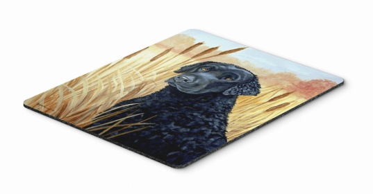 Dog Breed Mouse Pad, Hot Pad or Trivet (Color: Coated Retriever, size: 9.5 x 8)
