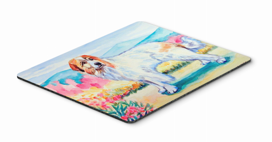 Dog Breed Themed Mouse Pad, Hot Pad or Trivet (Color: Great Pyrenees, size: 9.5 x 8)