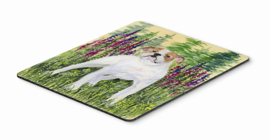 English Bulldog Mouse Pad, Hot Pad or Trivet (Color: SS8156MP, size: 9.5 x 8)