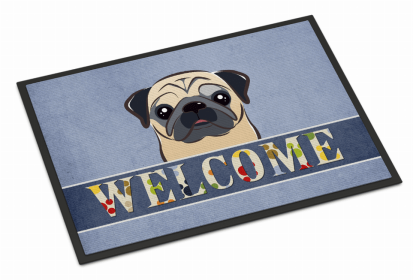 Dog Breed Themed Welcome Indoor or Outdoor Mat (Color: Doberman Spoiled Dog Lives Here, size: 27 x 18)