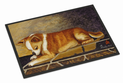 Dog Breed Themed Indoor or Outdoor Mat (Color: Chihuahua 2, size: 27 x 18)