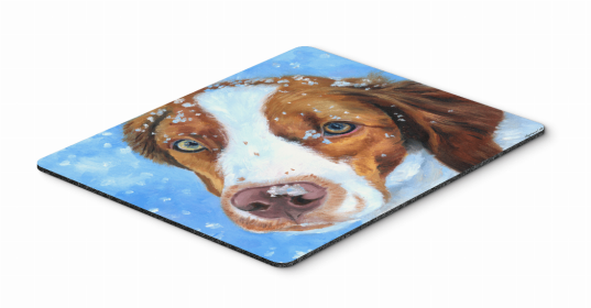 Dog Breed Themed Mouse Pad, Hot Pad or Trivet (Color: Animals/Brittany, size: 9.5 x 8)