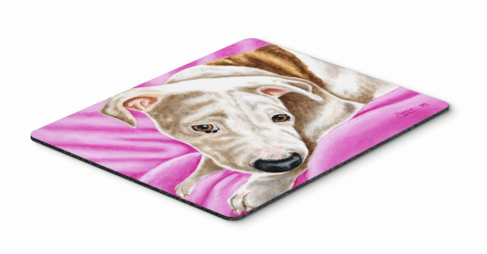 Dog Breed Design Mouse Pad, Hot Pad or Trivet (Color: Pit Bull - Dream Girl, size: 9.5 x 8)