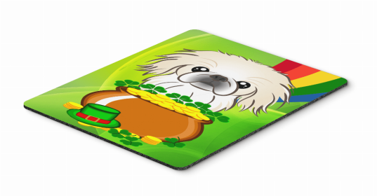 Dog Breed St. Patrick's Day Mouse Pad, Hot Pad or Trivet (Color: Pekingese, size: 9.5 x 8)