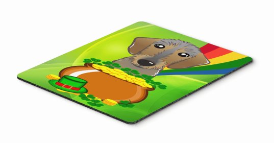 Dog Breed St. Patrick's Day Mouse Pad, Hot Pad or Trivet (Color: Dachshund - Wirehair, size: 9.5 x 8)