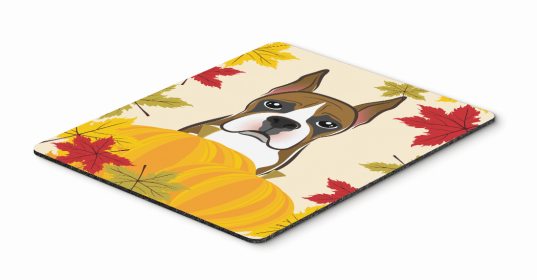 Dog Breed Thanksgiving Mouse Pad, Hot Pad or Trivet (Color: Boxer, size: 9.5 x 8)