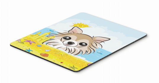 Dog Breed Summer Beach Mouse Pad, Hot Pad or Trivet (Color: Chihuahua, size: 9.5 x 8)