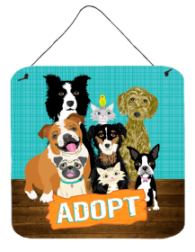 Adopt Pets Adoption Wall or Door Hanging Prints (size: 6 x 6)