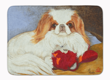 Dog Breed Themed Machine Washable Memory Foam Mat (Color: Japanese Chin 5, size: 27 x 19)